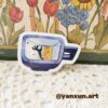 Coraline Tea Cup Sticker