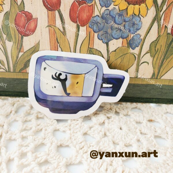 Coraline Tea Cup Sticker