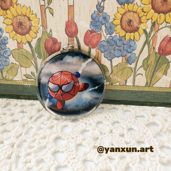 Spiderman Kirby Keychain