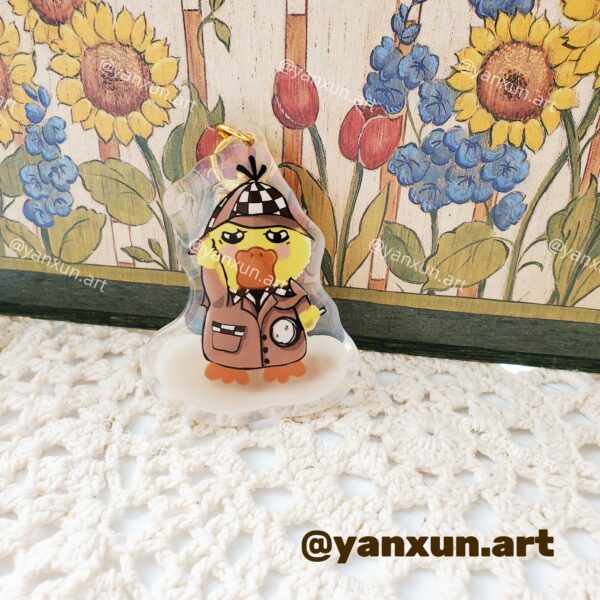 Detective Psyduck Keychain
