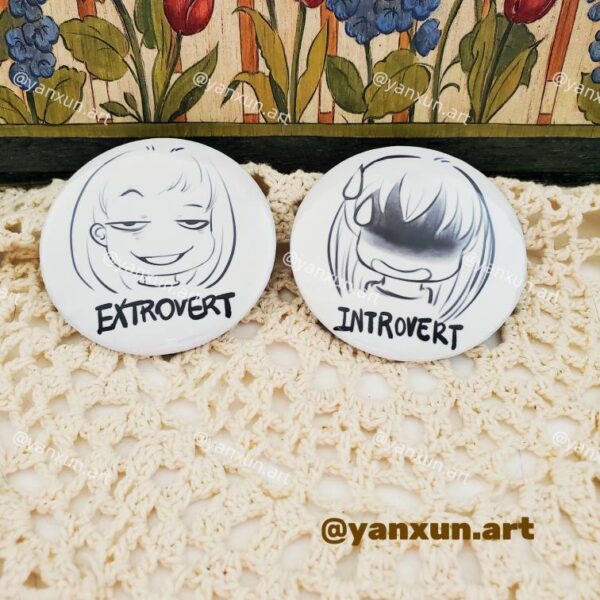 Extrovert/Introvert Pins