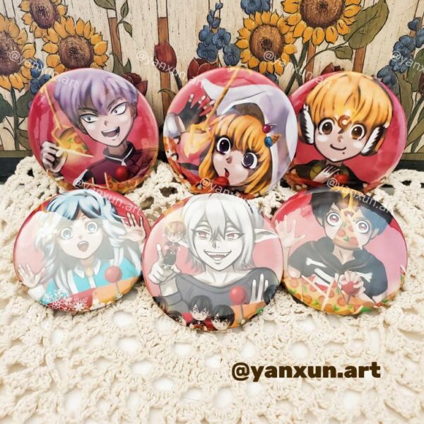 Kemono Jihen Pins
