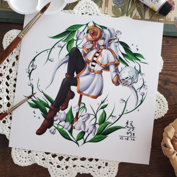 Frieren Square Print