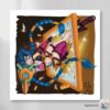 Jinx Square Print