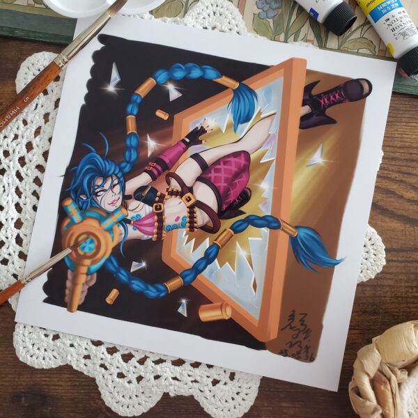 Jinx Square Print