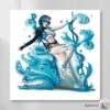 Luna Snow Square Print