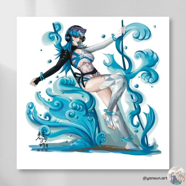 luna_snow Luna Snow Square Print