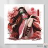 Nezuko Demon Form Square Print