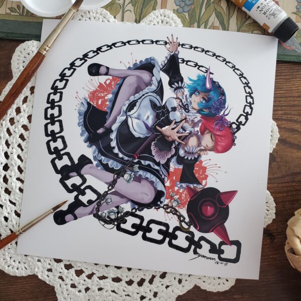 Rem & Ram Square Print