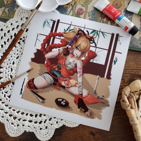 Yoimiya Square Print