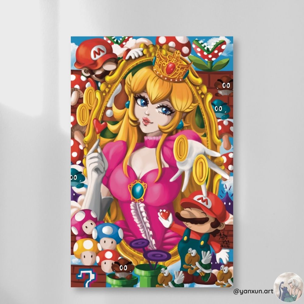 Peach Large Print