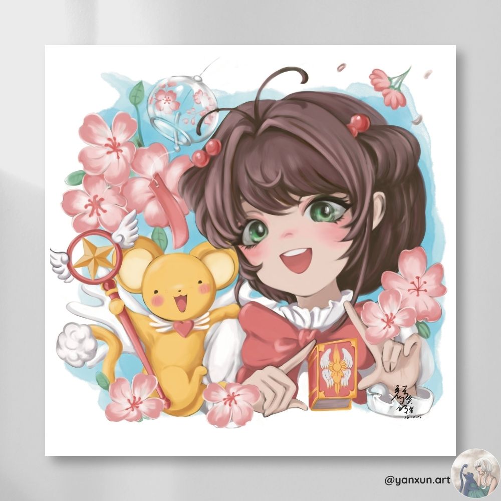Sakura Cardcaptor Square Print